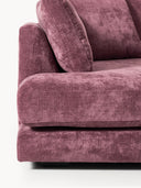 Tribeca Modern Lüks Köşe Koltuk 274 cm Aubergine
