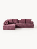 Tribeca Modern Lüks Köşe Koltuk 274 cm Aubergine
