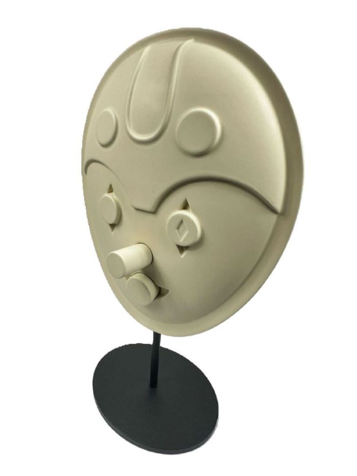 Tribu Mask Oval 1. Matt Ecrue Figür-Dekoratif Ürün-BOSA-NowShopFun