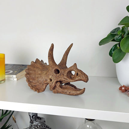 Triceratops Mini Seramik Heykel-Heykel-The Fossil Art-NowShopFun