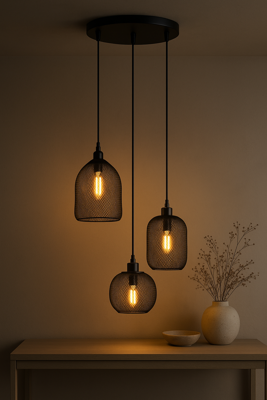 Trio Mesh Sarkıt Lamba-Tavan Aydınlatması-livingstore-NowShopFun