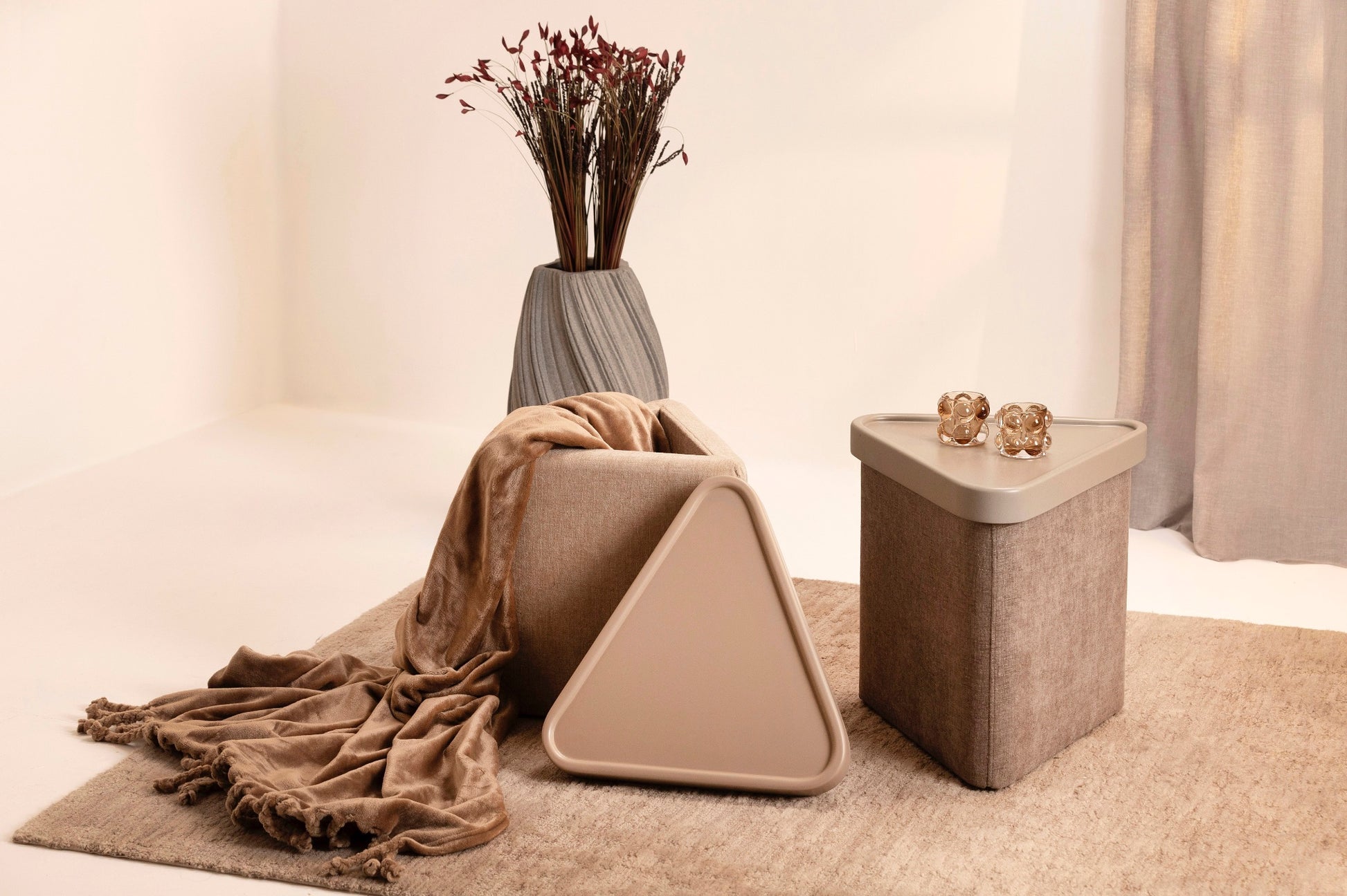 Trivio Lake Saklama Alanlı Vizon Üçgen Yan Sepha