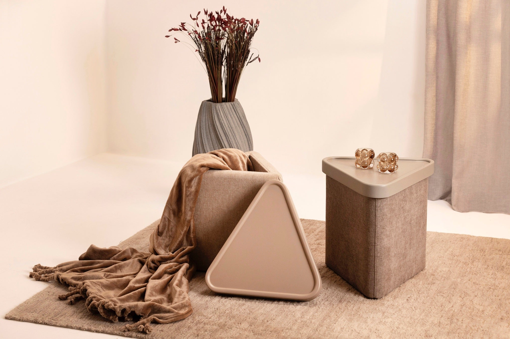 Trivio Lake Saklama Alanlı Vizon Üçgen Yan Sepha