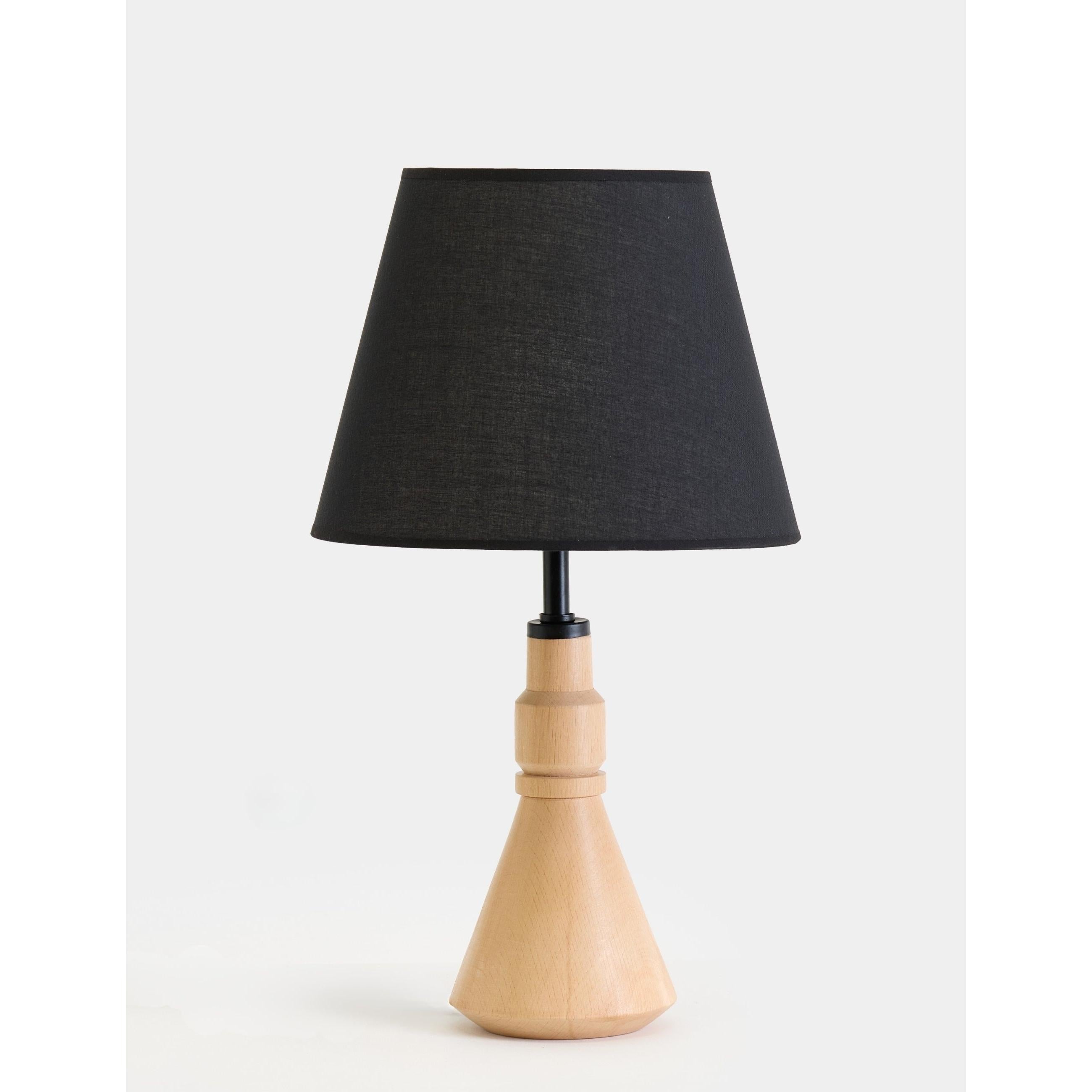 Tromso Kumaş Şapkalı Ahşap Abajur