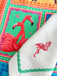 Tropical Safari Nakışlı Yemek Peçetesi (8 Li Paket)