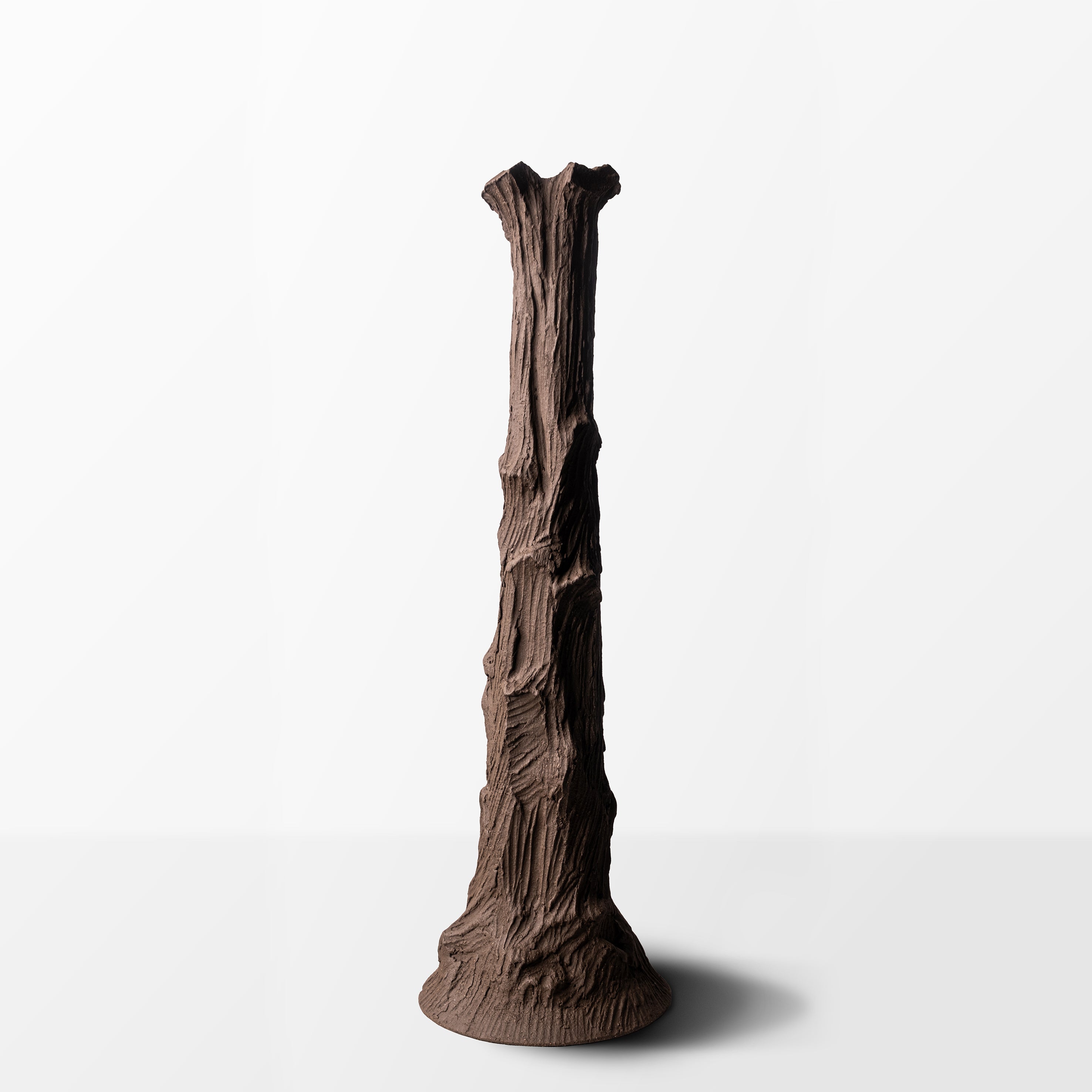Trunk Sculpture Seramik Şamdan - Tall