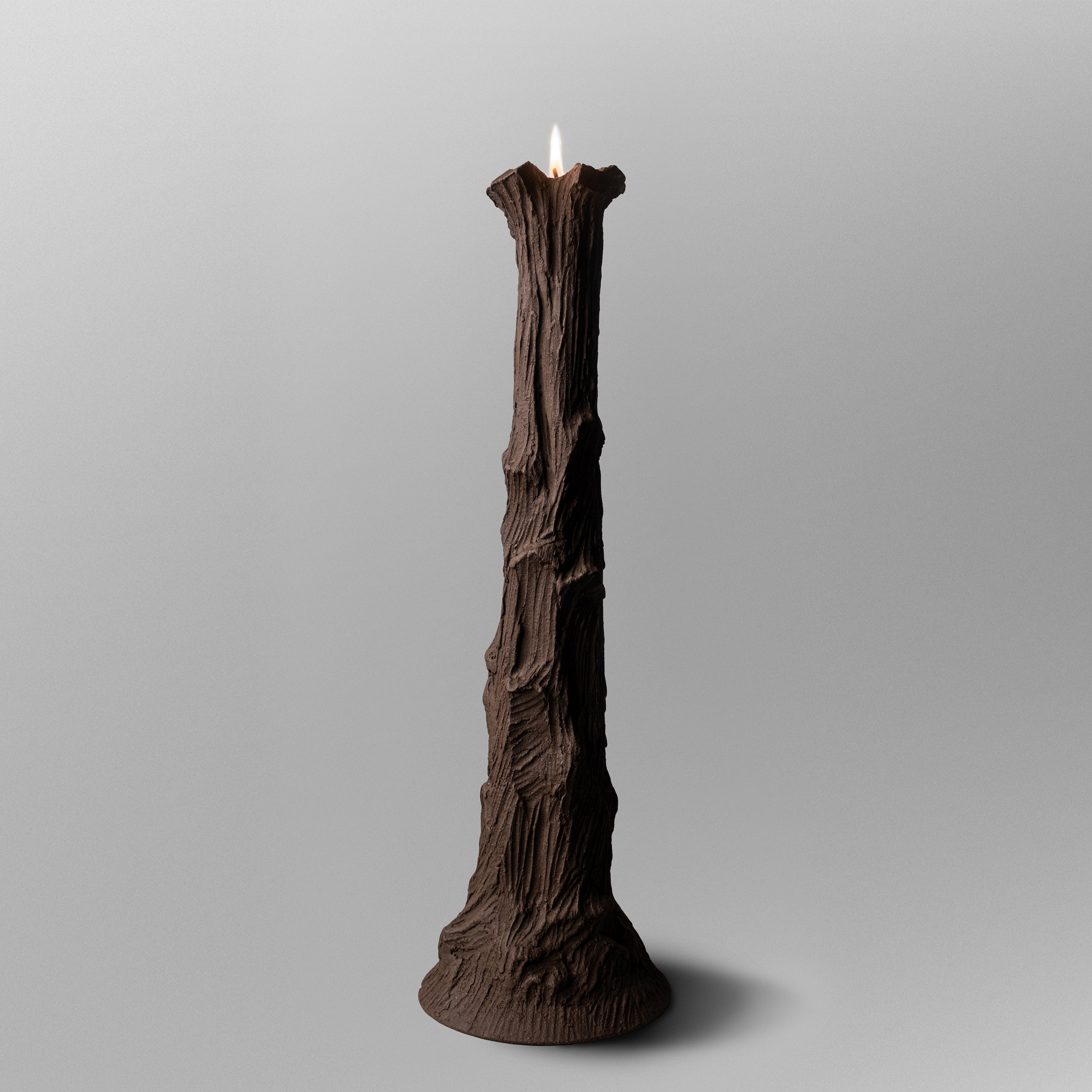 Trunk Sculpture Seramik Şamdan - Tall