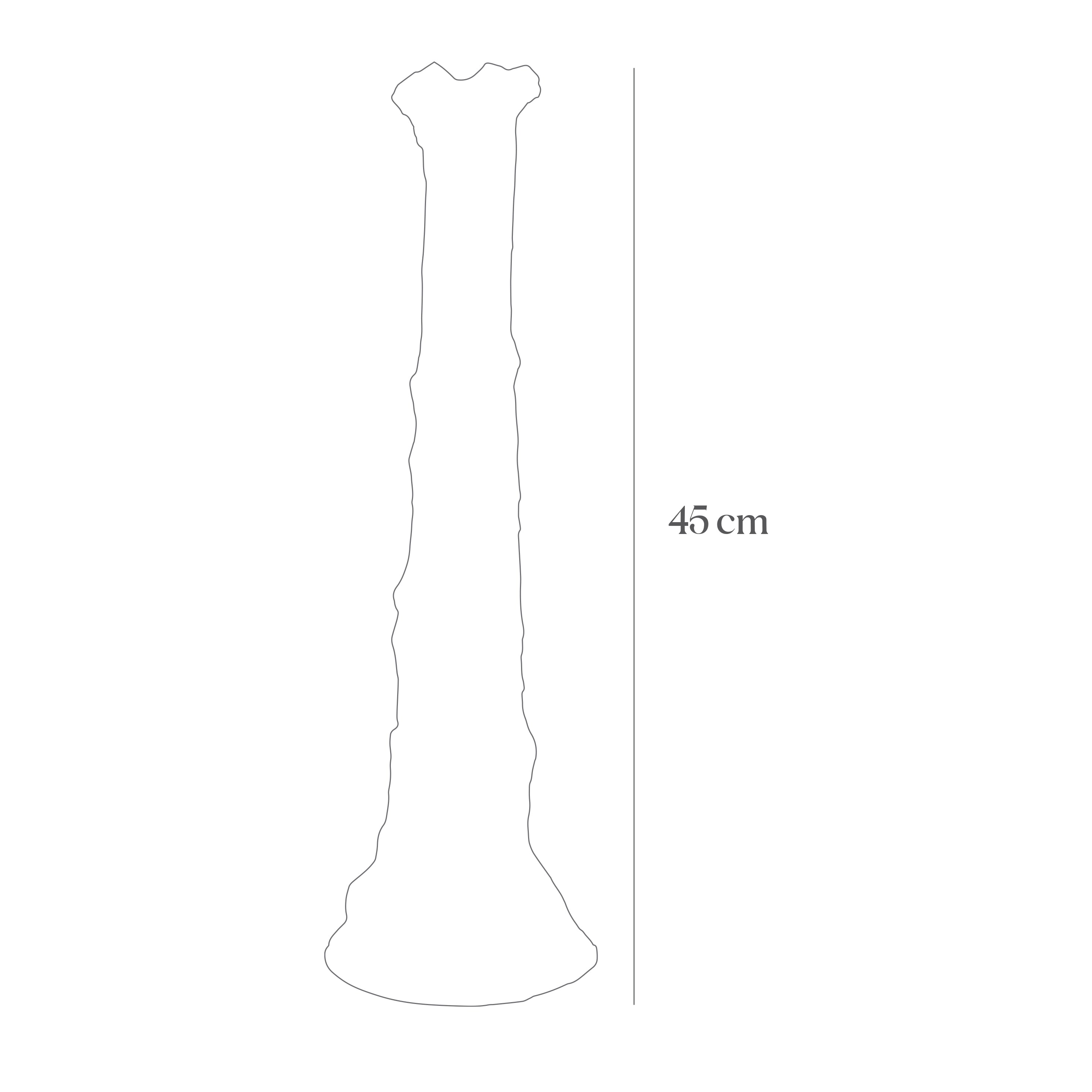 Trunk Sculpture Seramik Şamdan - Tall