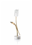 Tulip Şarj Edilebilir Beyaz Gold Alüminyum Masa Lambası