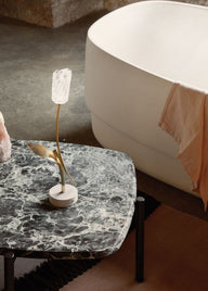 Tulip Şarj Edilebilir Beyaz Gold Alüminyum Masa Lambası-Masa Lambası-SLAMP-NowShopFun