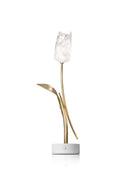 Tulip Şarj Edilebilir Beyaz Gold Alüminyum Masa Lambası