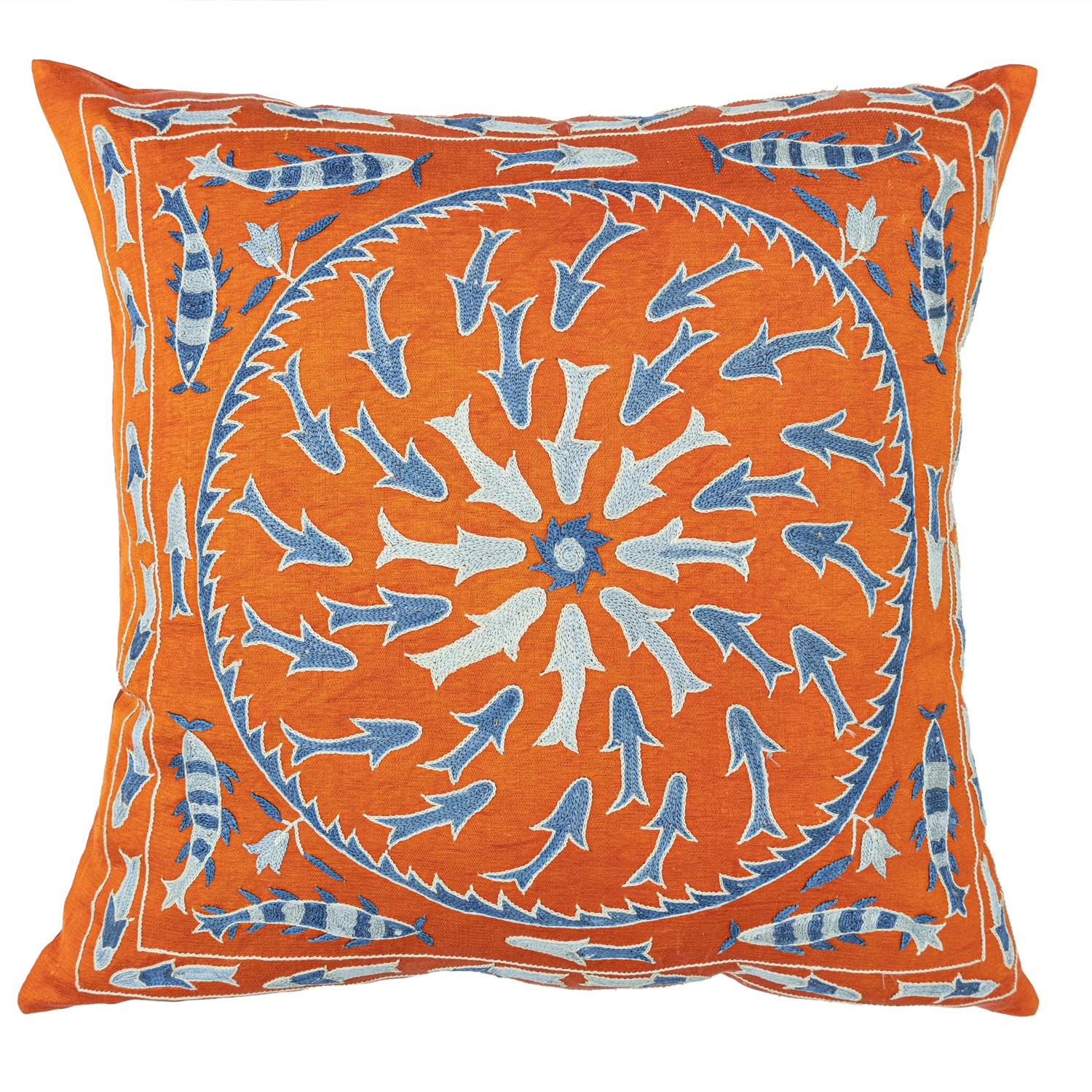 Tully İpek Suzani Kırlent 50x50 cm-Yastık & Kırlent-Soho Antiq-NowShopFun