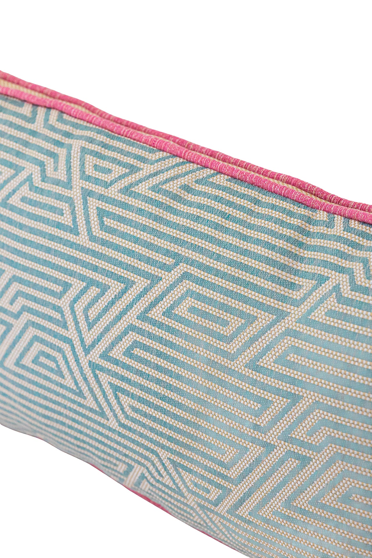 Turkuaz Geometrik Kırlent