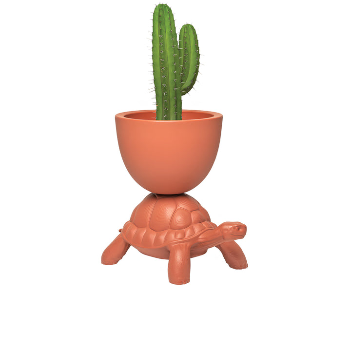 Turtle Carry Terracotta Saksı/Şampanya Soğutucu-Saksı-Qeeboo-NowShopFun