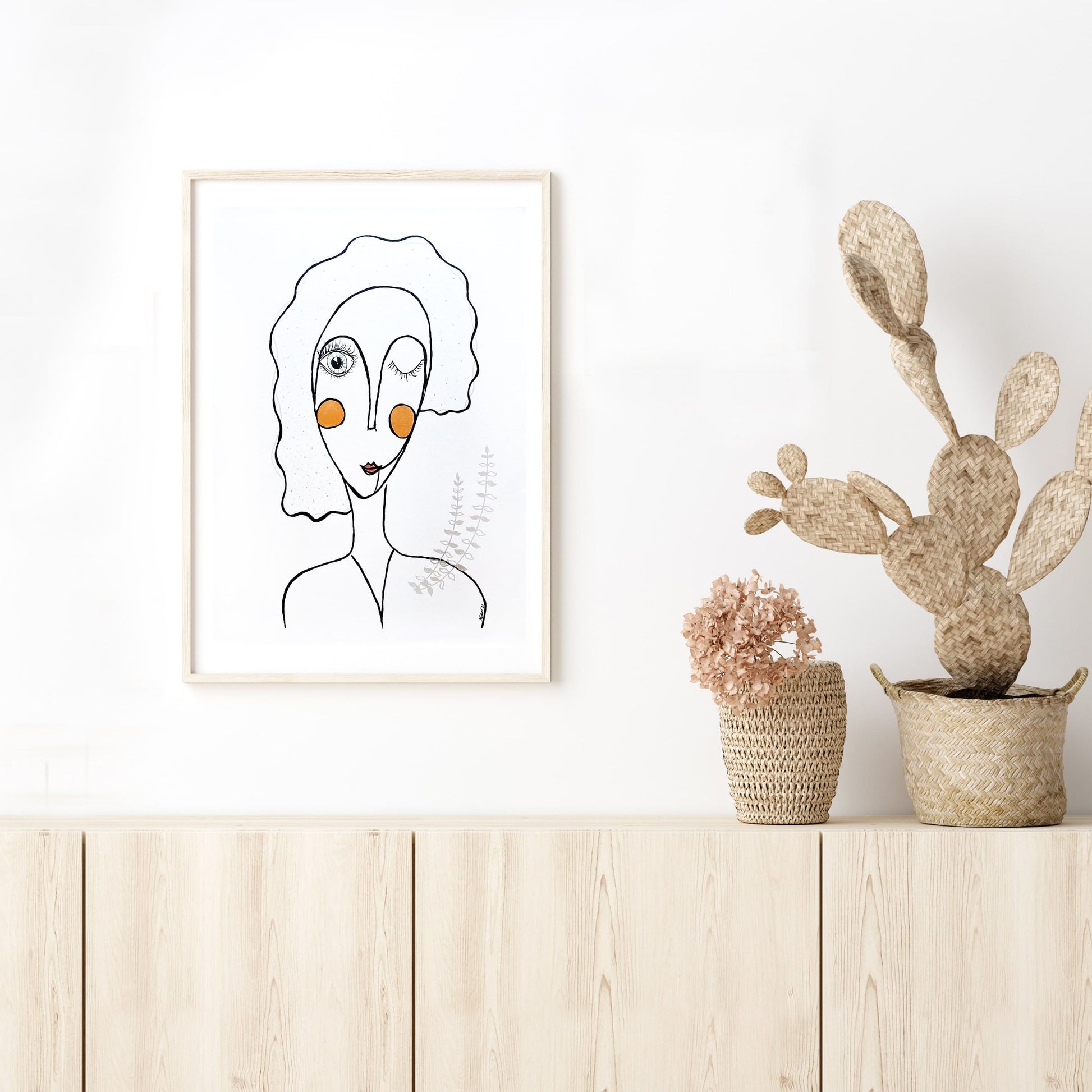 Tuval Bezi Çizgisel Portre Serisi- 02