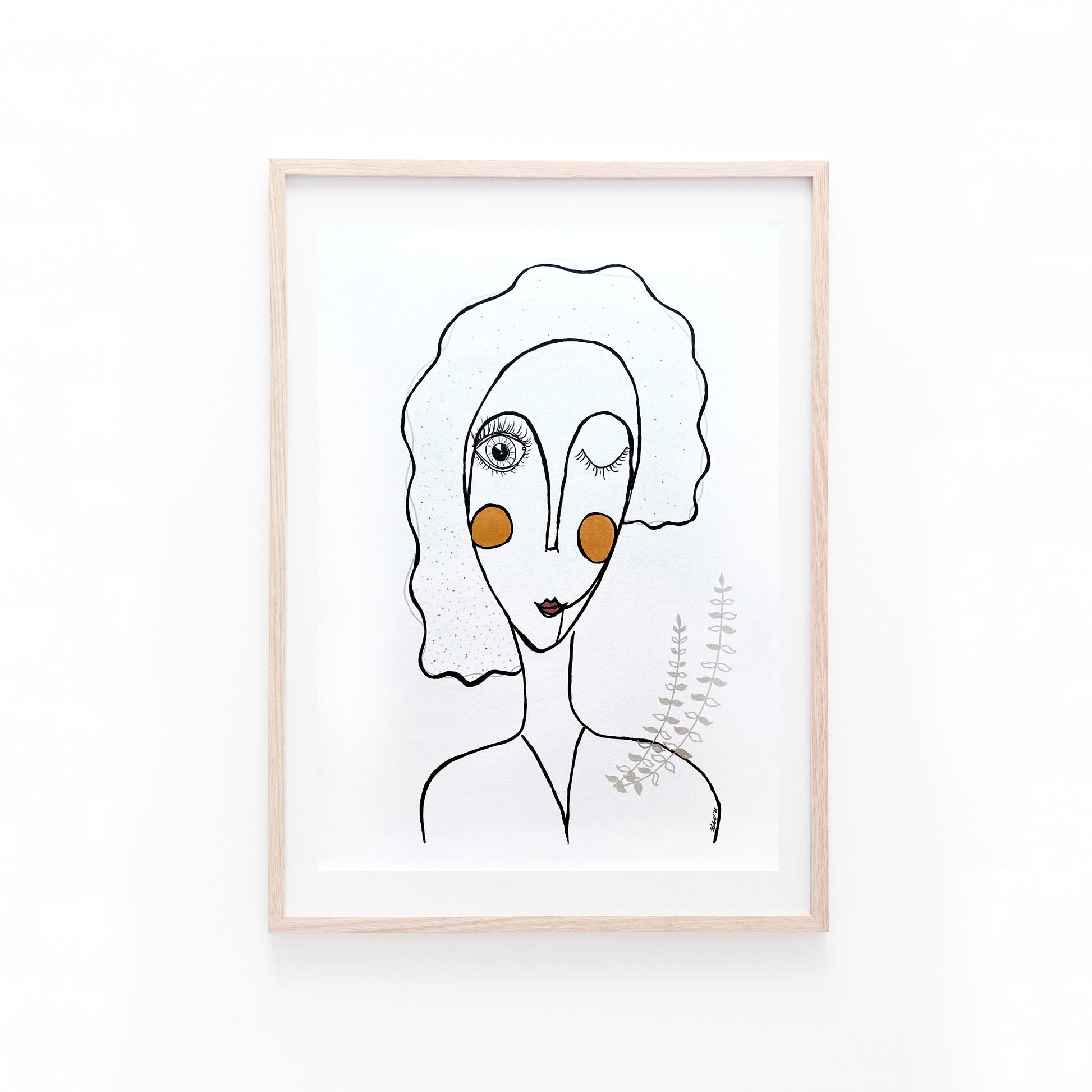 Tuval Bezi Çizgisel Portre Serisi- 02