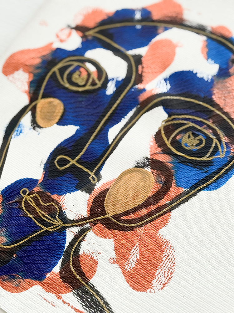 Tuval Bezi Renkli Portre Serisi- 01