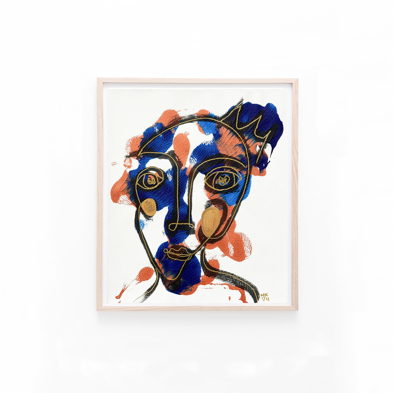 Tuval Bezi Renkli Portre Serisi- 01