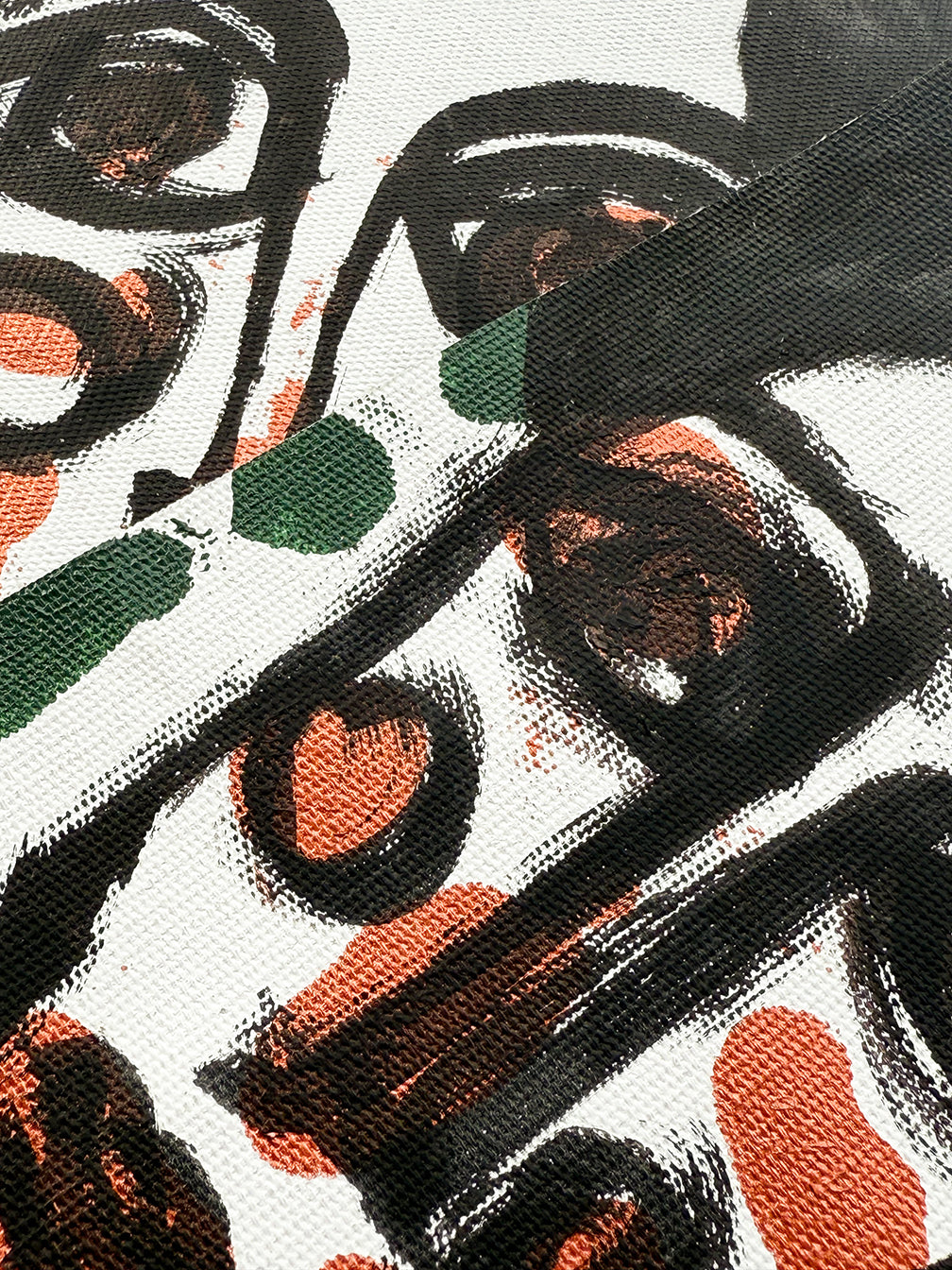 Tuval Bezi Renkli Portre Serisi- 09