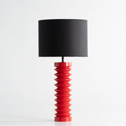 Twist Ahşap Abajur Kırmızı-Abajur-Pinot Interior-NowShopFun
