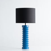 Twist Ahşap Abajur Mavi-Abajur-Pinot Interior-NowShopFun