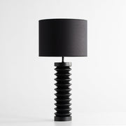 Twist Ahşap Abajur Siyah-Abajur-Pinot Interior-NowShopFun