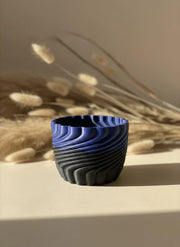 3d Baskı Spiral Dokulu Seramik Saksı