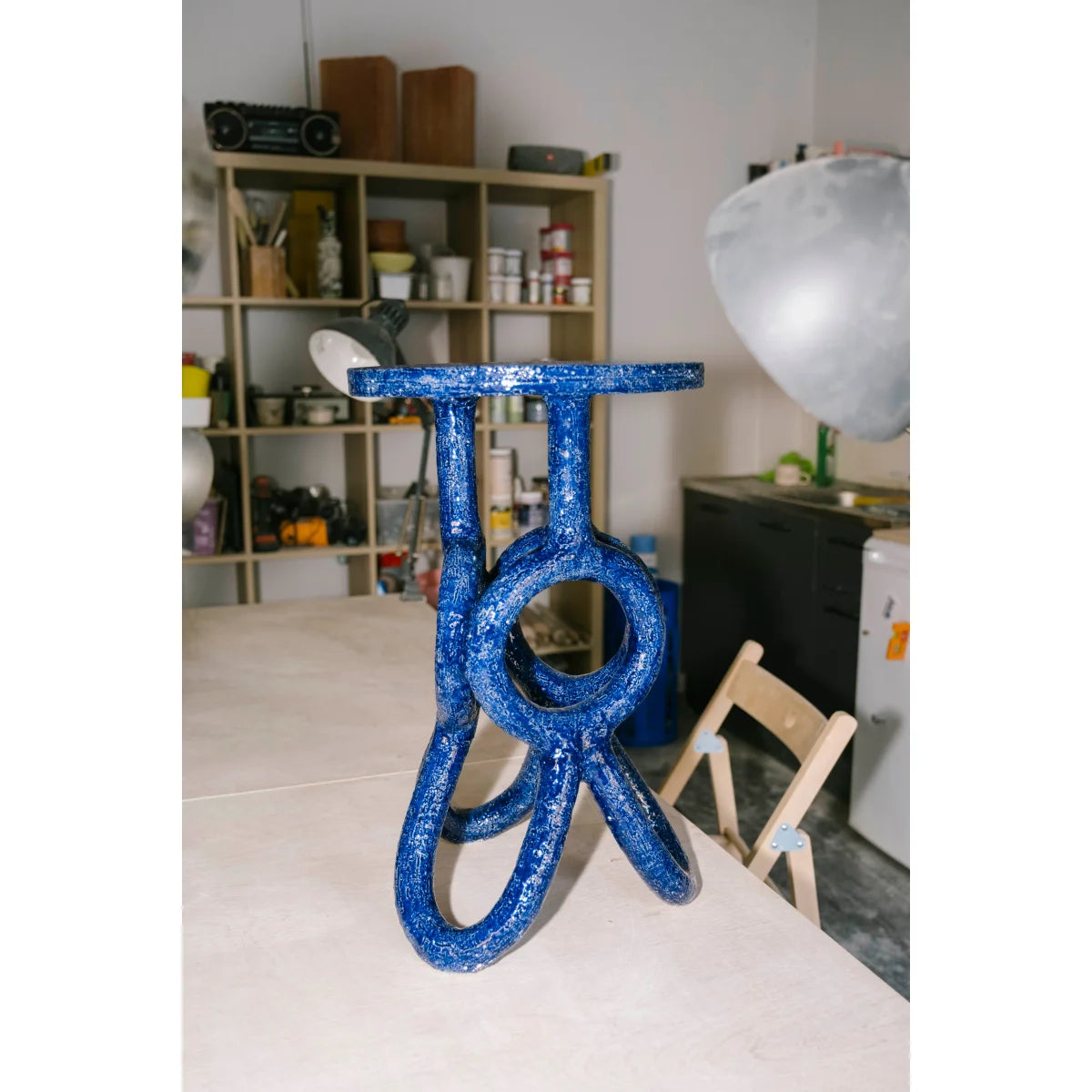 Uoi Yan Sehpa-Yan Sehpa-Denk-Kobalt Mavisi-NowShopFun