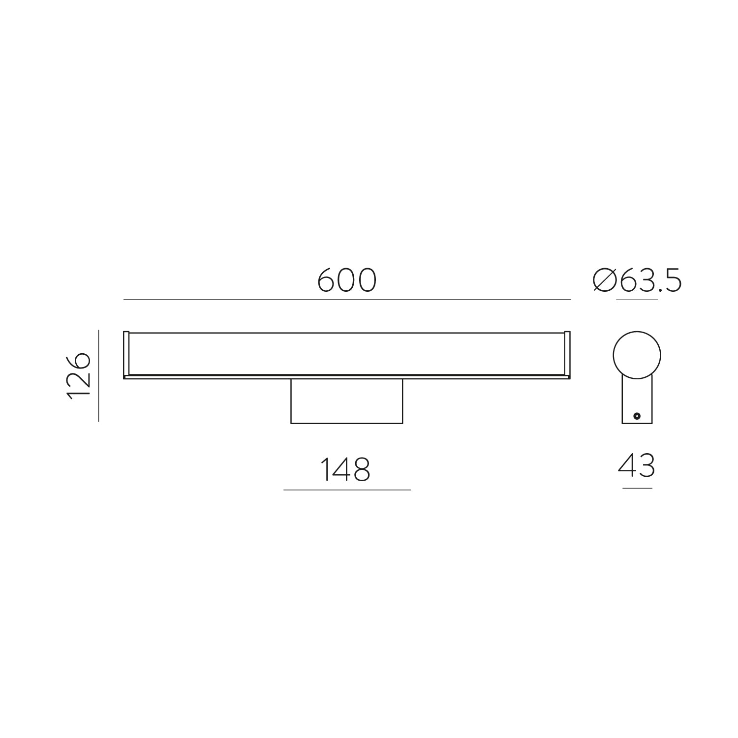 Ura Apli̇K 1l Chrome Ø58x8 Cm Led 8,9w 4200k Ip44