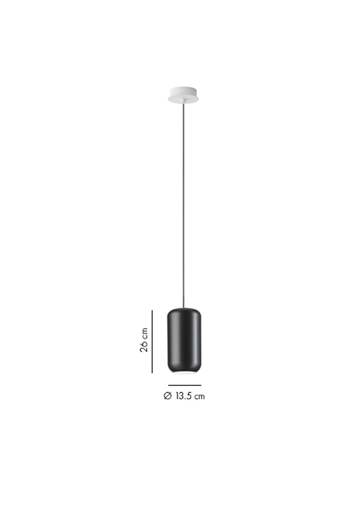 Urban 1l Sarkit Nikel Ø13.5x26cm Max H 250cm Led 2700k