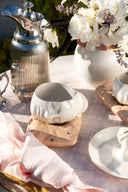 Uyuyan Güzel Porselen Fincan Takımı - Somon Rengi Yastıklı-Maji Atelier-NowShopFun