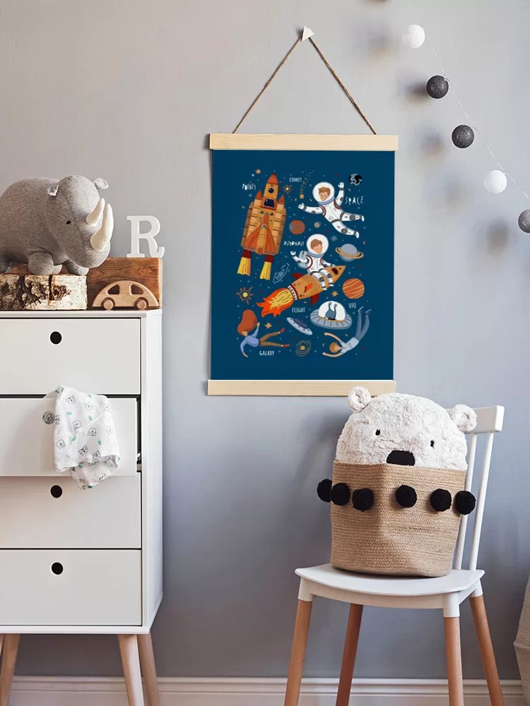 Uzay Çerçeveli Poster