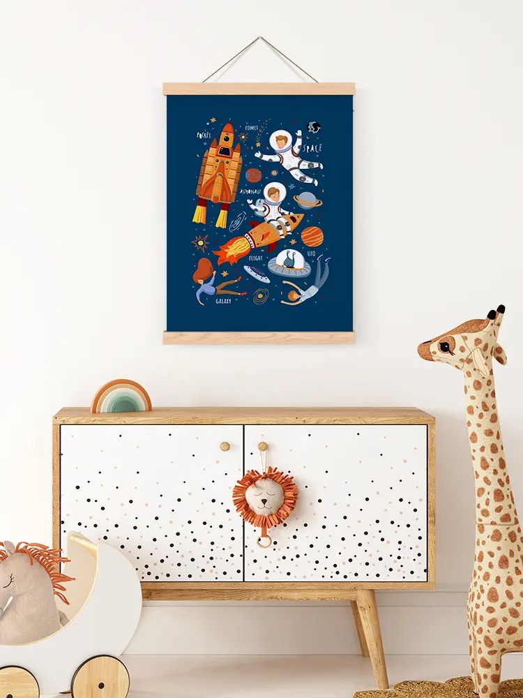 Uzay Çerçeveli Poster