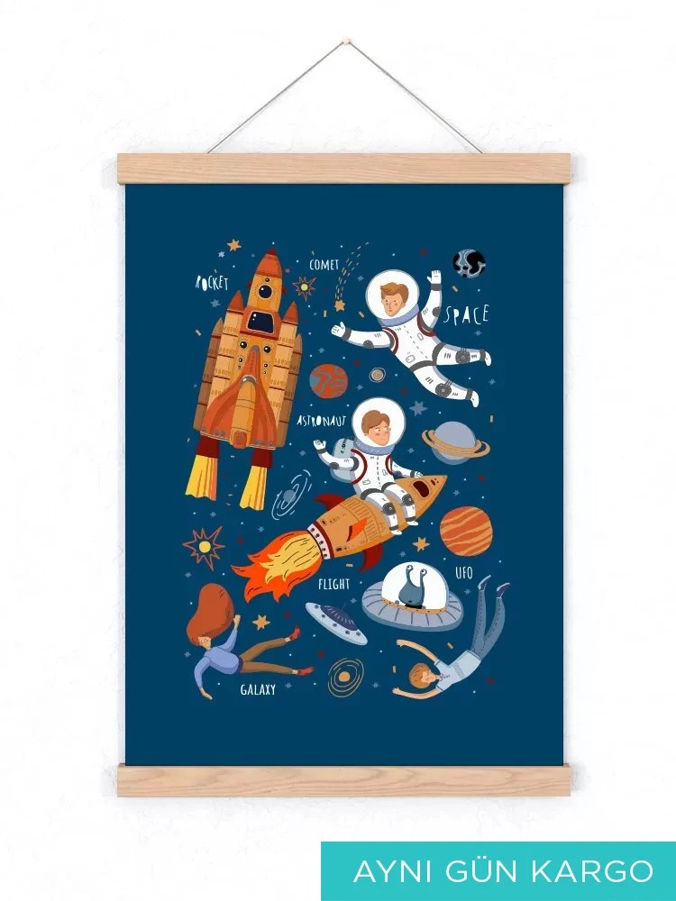 Uzay Çerçeveli Poster