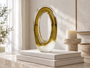 Uzun Oval Halka Formunda Dekoratif Cam Obje-Dekoratif Ürün-Garni Design House-NowShopFun