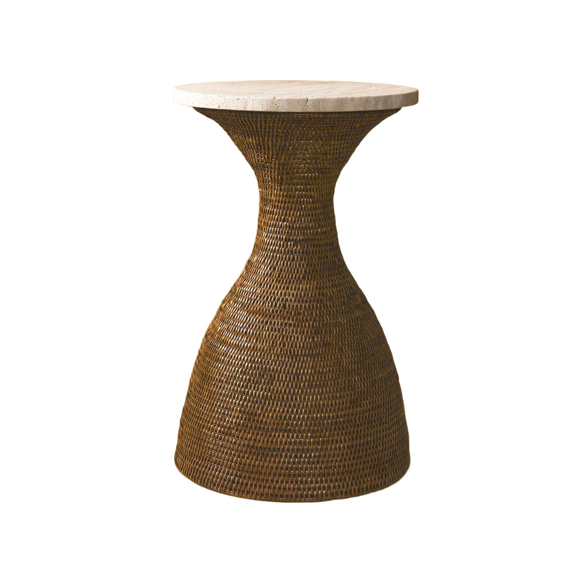 Uzun Rattan Yan Sehpa