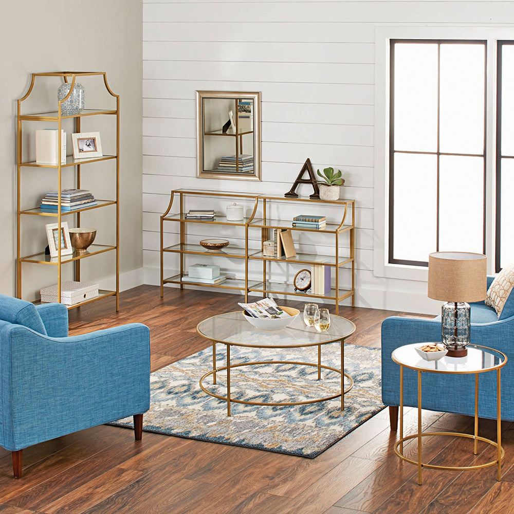 Valencia Gold Metal Yan Sehpa-Sehpa-Modabilya-NowShopFun