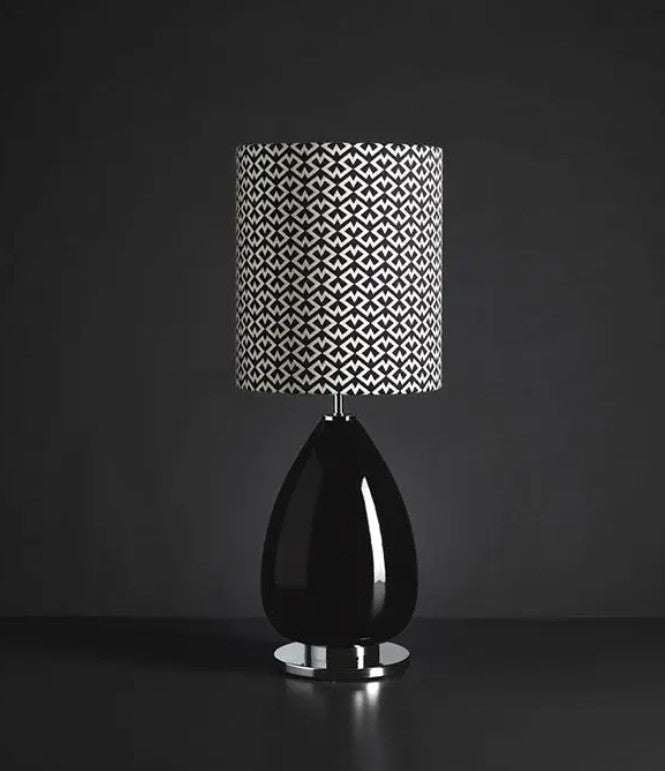 Valentina Abajur 1l Si̇Yah Ø30x77 Cm E27 1x60w