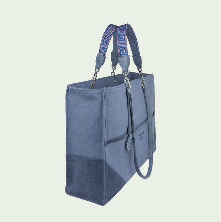 Valeria Ocean Tote Bag-Tote Çanta-D'ylla Atelier-NowShopFun