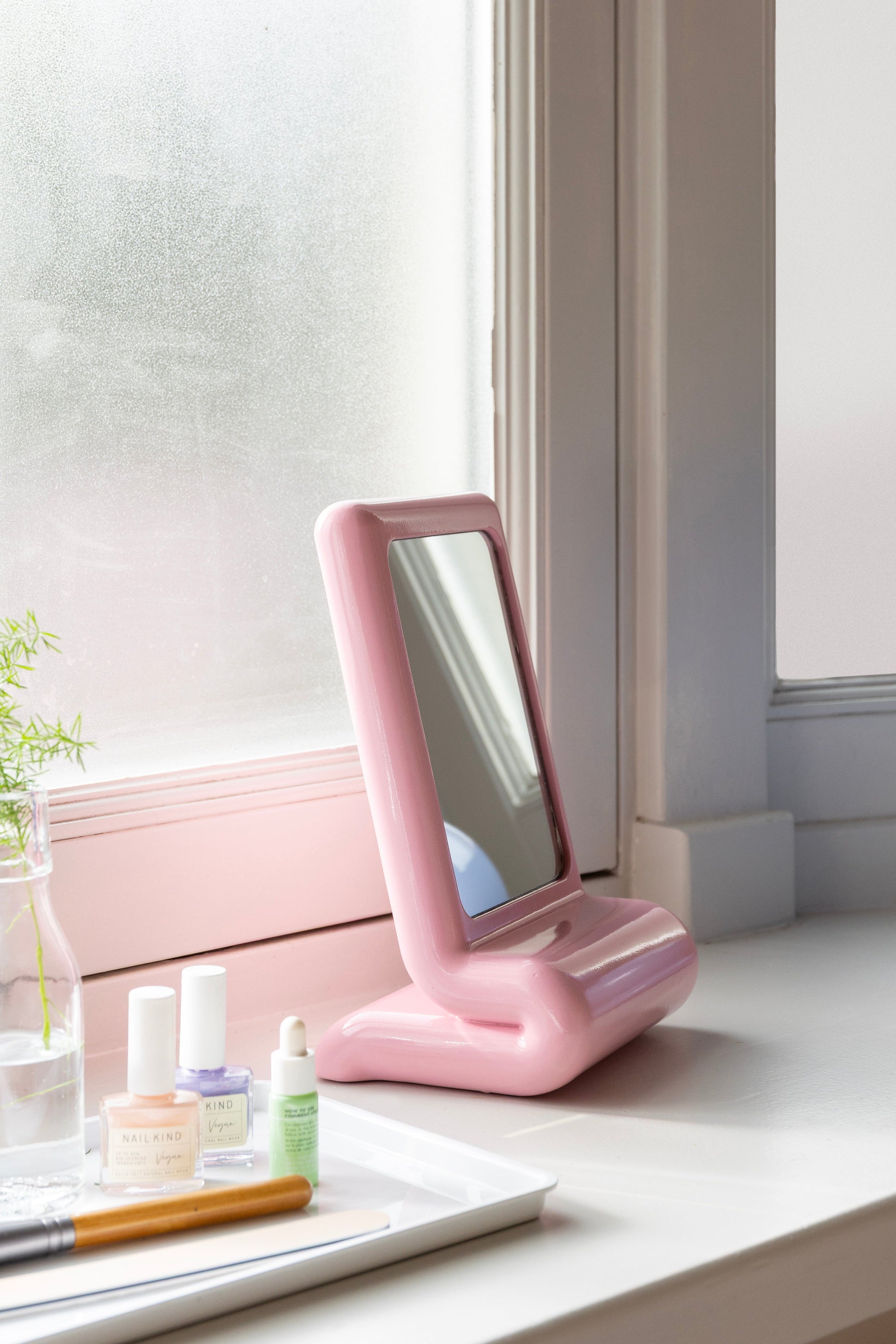 Vanity Pembe Makyaj Aynası-Makyaj Aynası-&klevering-NowShopFun