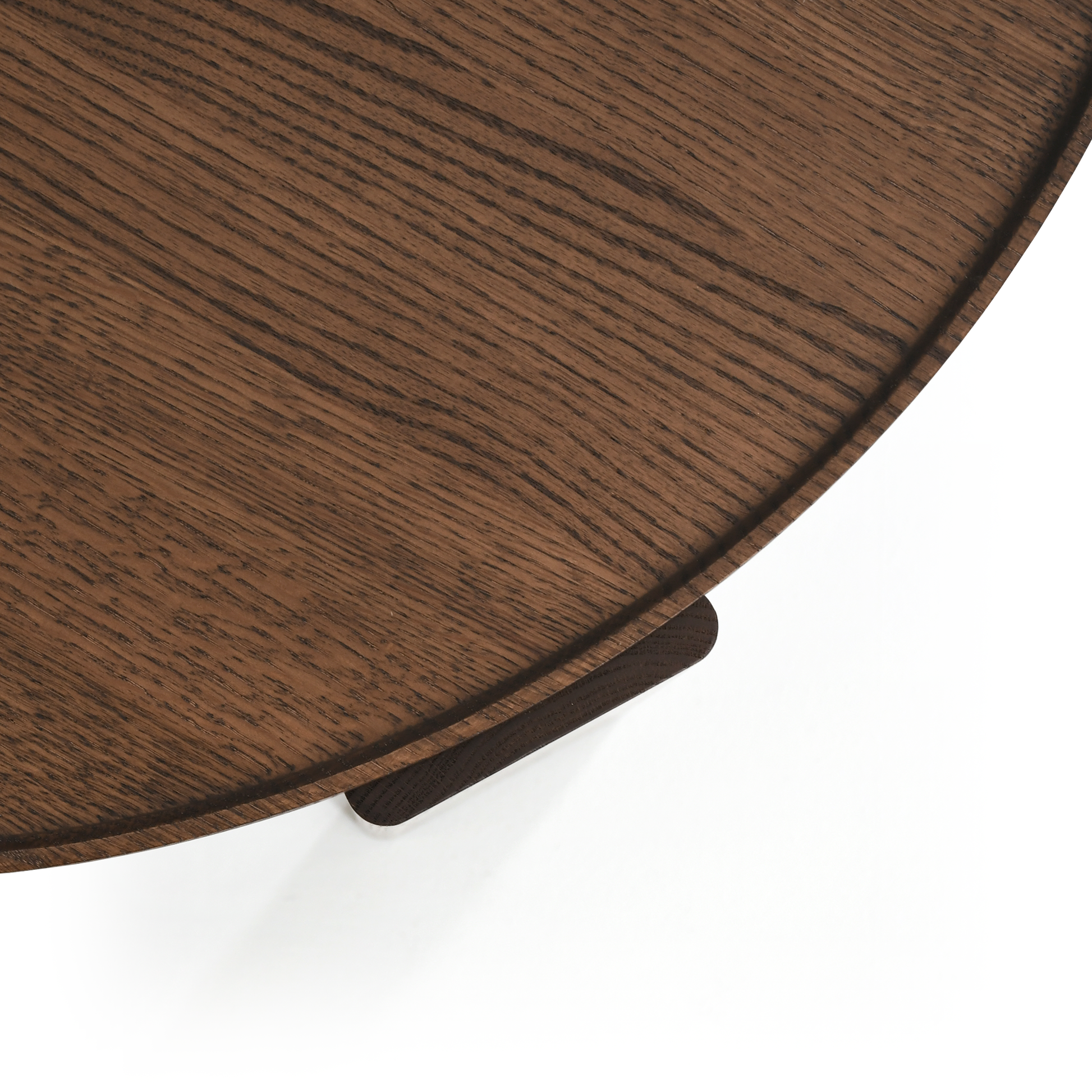 Vasso Camlı Kahve Masası | Koyu Meşe