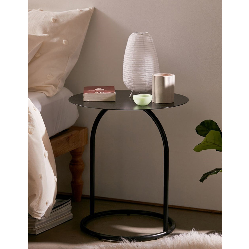 Vega Yuvarlak Metal Yan Sehpa