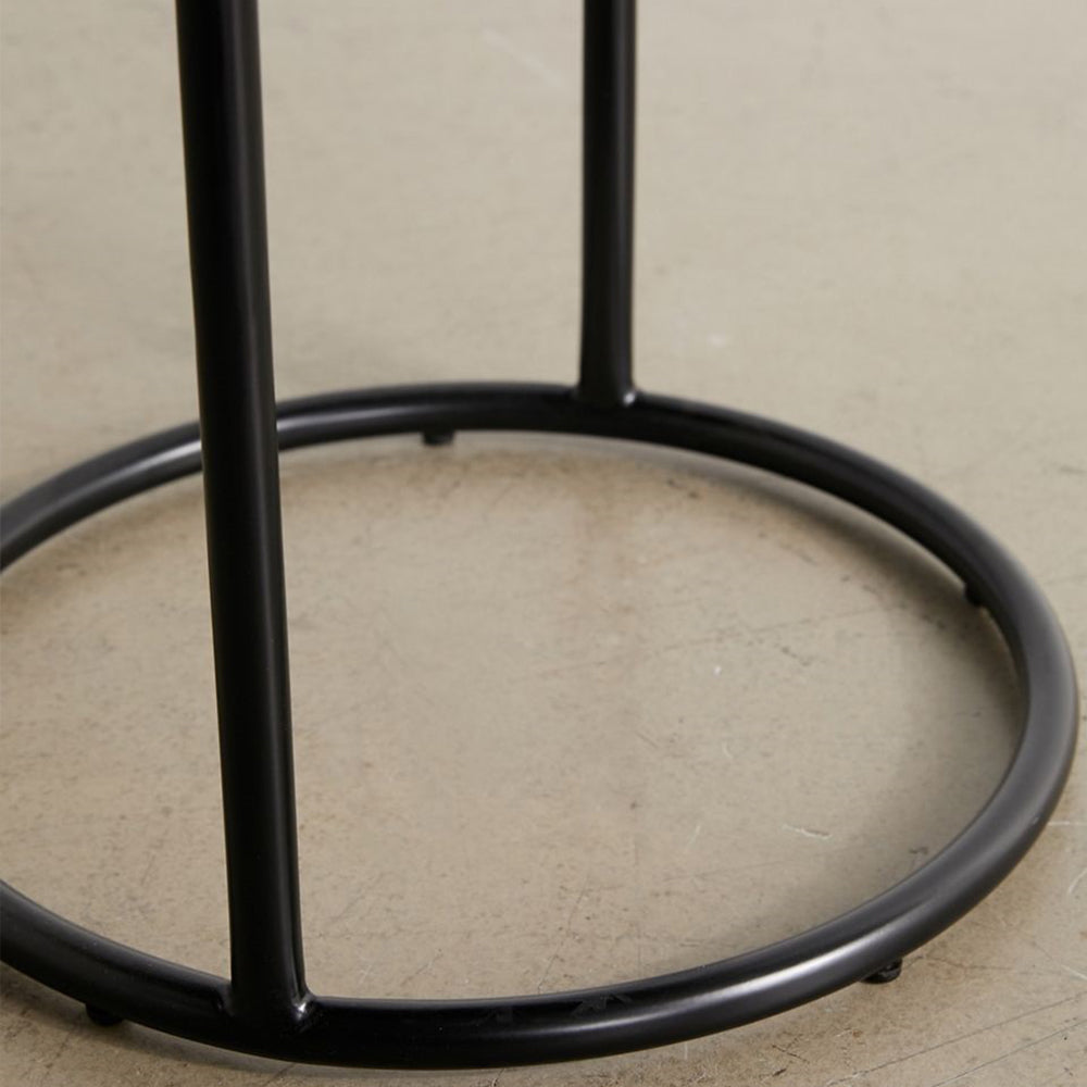 Vega Yuvarlak Metal Yan Sehpa