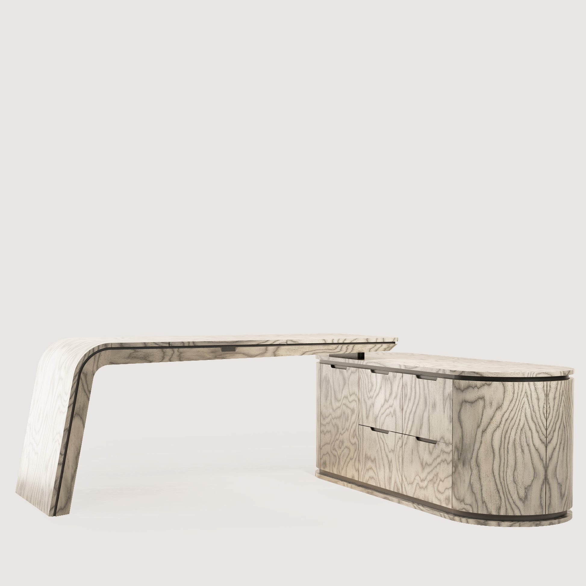 Vegas E Sottsass Ofis Masası Executive Extend