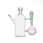 Vegetables Koleksiyonu Taze Soğan Figürlü Saplı Cam Yağ Şişesi (500Ml)