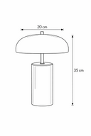 Vela Parlak Antrasit Gövdeli Abajur-Abajur-Nero Light-NowShopFun