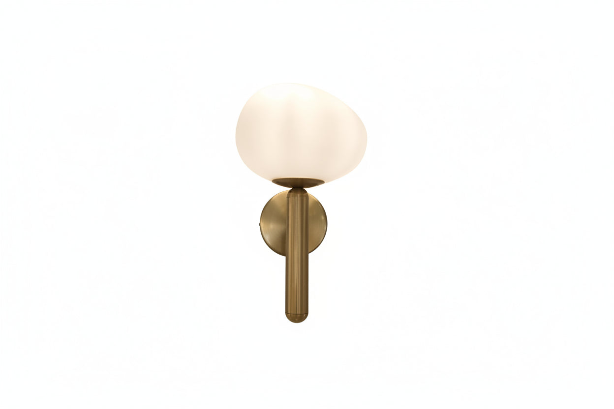 Velin Aplik-Aplik-Lumiana-Opal Yumurta Cam-NowShopFun