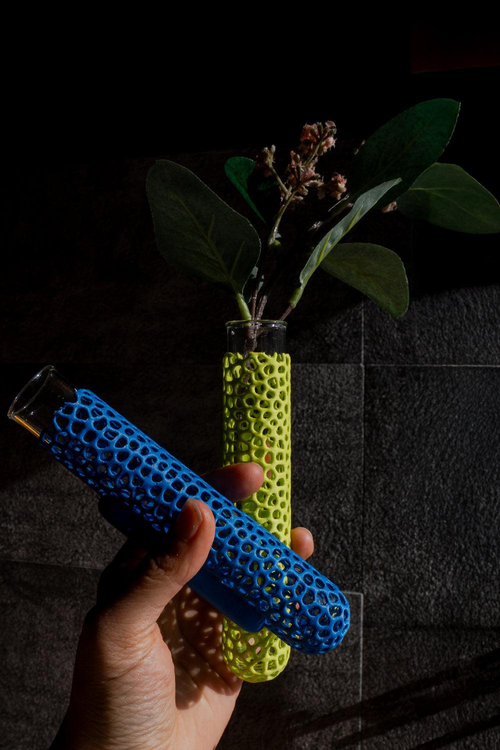 Velin Cam Tüplü Asılabilir Vazo-Vazo-Tou Workshop-yeşil-mıknatıslı-NowShopFun