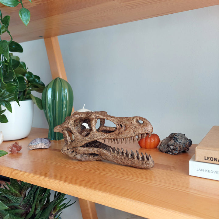 Velociraptor Mini Seramik Heykel-Heykel-The Fossil Art-NowShopFun