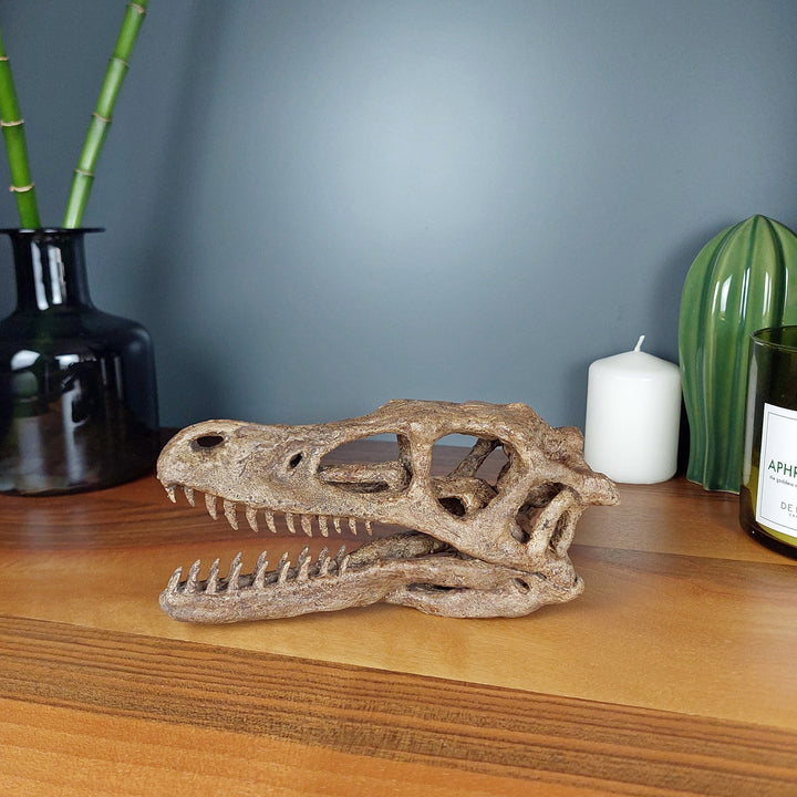 Velociraptor Mini Seramik Heykel-Heykel-The Fossil Art-NowShopFun